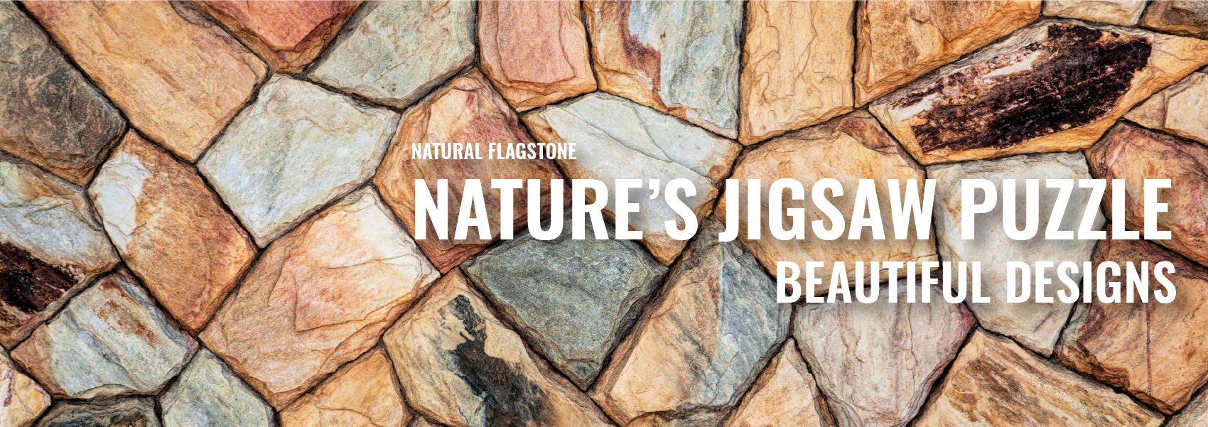 Rockland natural flagstone products banner.