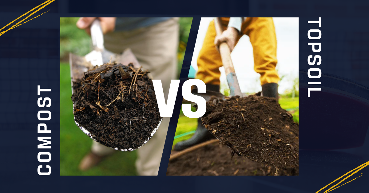 Differences between compost and topsoil